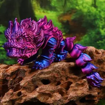 3D-печатные львы, шарнирное соединение, 15 см, китайский танец льва, украшение для домашнего офиса, украшения для рабочего стола, весенние фестивальные игрушки