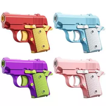 3D-печатные маленькие игрушки-пистолеты для снятия стресса, игрушки-пистолеты для снятия беспокойства, легкие игрушки для