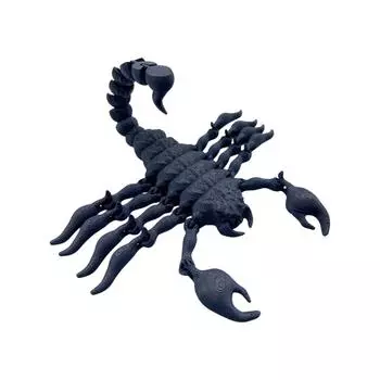 3D-печатные настольные украшения в виде скорпиона с регулируемыми шарнирами One Size чёрный