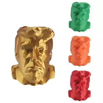 3D-печатные разноцветные забавные держатели для ручек, украшения для хранения One Size золотой