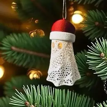 3D-печатные рождественские полые распакованные игрушечные украшения One Size белый