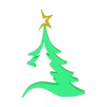 3D-печатные рождественские украшения, рождественские елки, украшения для домашнего декора One Size