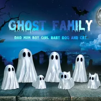 3D-печатные семейные уникальные украшения подарки на Хэллоуин