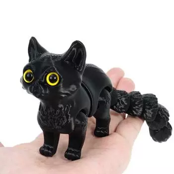 3D-печатные шарнирные милые кошки для украшения дома, комнаты, автомобиля, рабочего стола