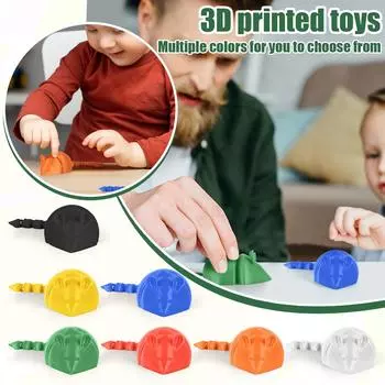 3D-печатные шарнирные подвижные абстрактные креативные мышиные украшения декоративные для взрослых и детей One Size