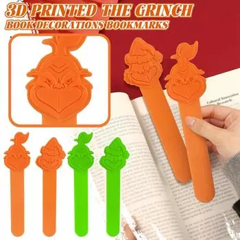 3D-печатные украшения для книг, закладки One Size зелёный