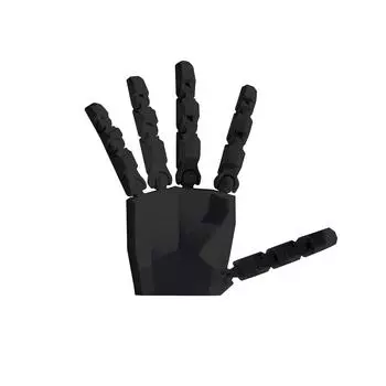 3D-печатные украшения для пальцев, многошарнирная подвижная модель, популярные игрушки для художественного творчества One Size чёрный