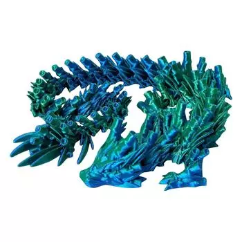 3D-печатные украшения с подвижными суставами, украшения в виде драконов, набор фигурок, украшение в виде дракона One Size темно-синий