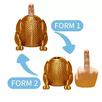 3D-печатные забавные украшения для пальцев и подвижных ног One Size жёлтый