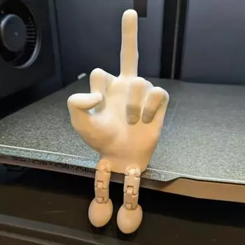 3D-печатные забавные украшения для пальцев и подвижных ног One Size белый