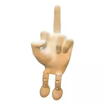 3D-печатные забавные украшения для пальцев и подвижных ног One Size белый