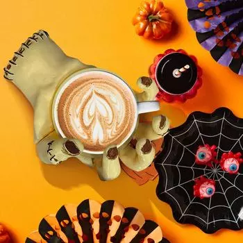 3D-печатный автоматический регулируемый коврик для чашки, орнамент «Ужас сломанная рука» One Size