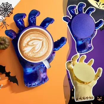 3D-печатный автоматический регулируемый коврик для чашки, орнамент «Ужас сломанная рука» One Size