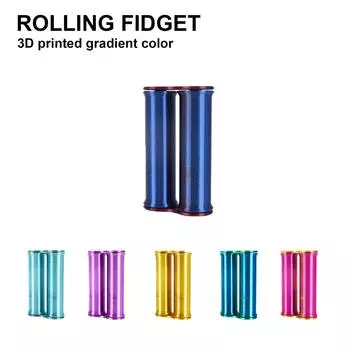 3D-печатный быстрый ROLLINGFIDGET облегчающий новый взгляд на классический облегчающий продукт ROLLINGFIDGET One Size золотой