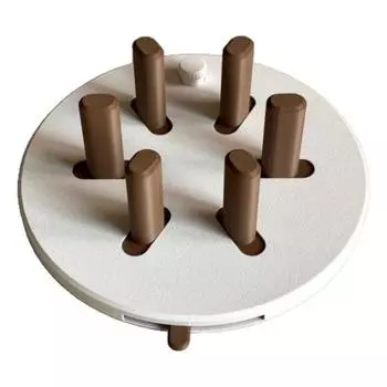 3D-печатный держатель для бутылок и подставка для стаканов, регулируемая подставка для напитков для банок, стаканов, диаметром 5,7–8,5 см, подарок для домашнего офиса для любителей напитков коричневый