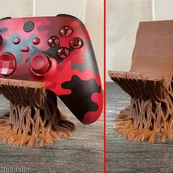 3D-печатный держатель геймпада для Xbox Series Base Controller Display Stand Computer Desktop Chair Shape Decoration Creative Support коричневый