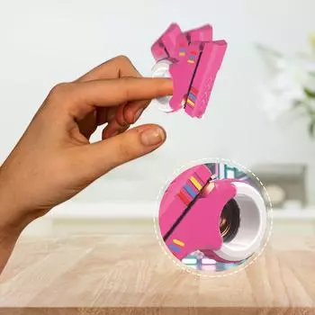 3D-печатный EDC успокаивающий спиннер, игрушки для снятия стресса, подарочная форма, кольцо-непоседа, маленькие игрушки-пистолеты для людей, страдающих тревожностью и СДВГ One Size горячий розовый