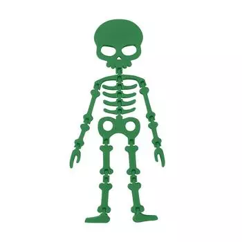 3D-печатный гибкий скелет Хэллоуин супер непобедимый абстрактный креативный орнамент декоративные для взрослых и детей One Size