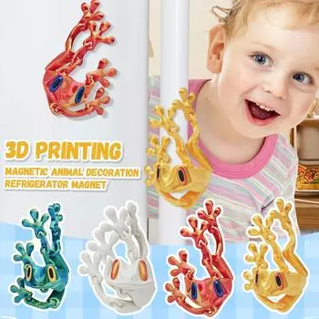 3D-печатный холодильник с магнитным притяжением для амфибийных украшений и игрушек One Size золотой