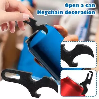 3D-печатный инструмент для питья пива на открытом воздухе, креативный и оригинальный ручной инструмент для открывания банок One Size чёрный