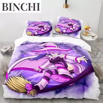 3D-печатный комплект пододеяльников с наволочками в стиле аниме Gacha Life из полиэстера для подростков и мальчиков, комплект постельного белья размера «queen-size» и «king-size» EU single(135x200cm)