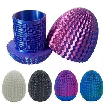 3D-печатный лабиринт-яйцо-головоломка, головоломка-лабиринт, ящик для хранения яиц-лабиринтов, игрушка-фиджет для детей и взрослых, домашний офисный стол