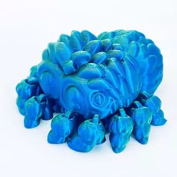 3D-печатный маленький паук, цельный шарнир, подвижная модель, игрушечные украшения, многоцветный One Size зелёный