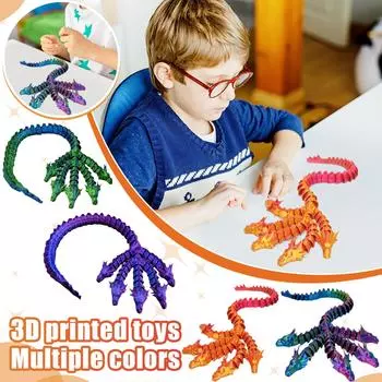 3D-печатный маленький паук, цельный шарнир, подвижная модель, игрушечные украшения, многоцветный One Size зелёный