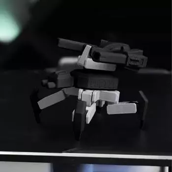 3D-печатный механический четырехногий танк с подвижной технологией, игрушка механический танк-паук One Size чёрный