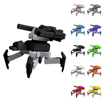 3D-печатный механический четырехногий танк с подвижной технологией, игрушка механический танк-паук One Size шафрановый