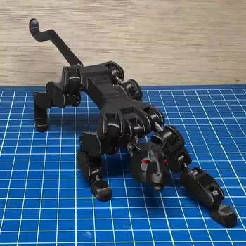 3D-печатный механический леопард Мобильная технология Sense Механический паук Леопард Игрушка One Size чёрный