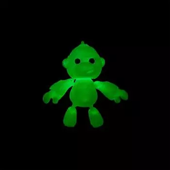3D-печатный милый подвижный брелок-подвеска для всего тела One Size зелёный