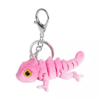 3D-печатный милый трехмерный брелок для ключей школьный рюкзак маленький кулон подарок маленький орнамент One Size красный