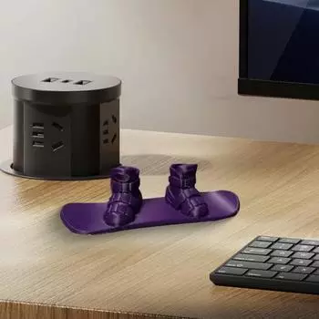 3D-печатный мини-сноуборд, прочный ботинок, лыжная доска, игрушка, статуэтка, скульптура, домашний офис, настольное украшение, украшение 1pc