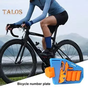3D-печатный номерной знак для ветровелосипеда, самодельный номерной знак для велосипеда, персонализированная табличка для велосипеда, аксессуар для шоссейного велосипеда E