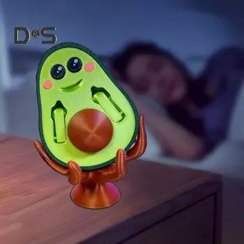 3D-печатный плохой авокадо орнамент с основанием прочная мультяшная фигурка авокадо домашний офис книжная полка настольное украшение подарок любителям фруктов B