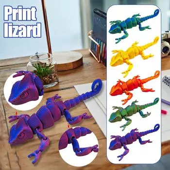 3D-печатный подвижный аквариумный аквариум, креативные украшения, модель животного, игрушка One Size