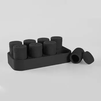 3D-печатный ящик для хранения лекарств в домашних условиях One Size чёрный