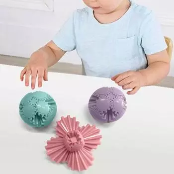 3D-печатный шар-шестерня, игрушка для снятия стресса, спин-мяч, портативный механический блокировочный механизм, сфера, сенсорная игрушка-непоседа для детей, подростков, подарок для взрослых светло-синий