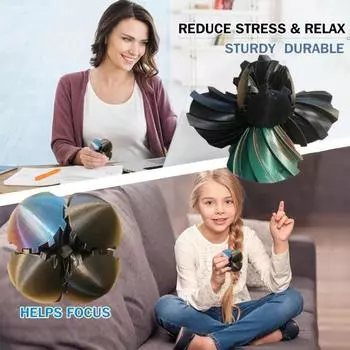 3D-печатный шар-шестерня, игрушка для снятия стресса, спин-мяч, портативный механический блокировочный механизм, сфера, сенсорная игрушка-непоседа для детей, подростков, подарок для взрослых 6 cm