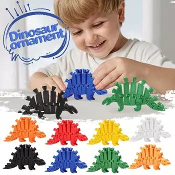 3D-печатный шарнирный динозавр, украшение, потрясающая художественная элегантность для осмысленного современного домашнего декора One Size