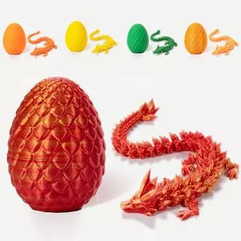3D-печатный шарнирный дракон в яйце, игрушка-непоседа для взрослых, гибкая игрушка-дракон, подарок для любителей драконов, секс-одежда для взрослых