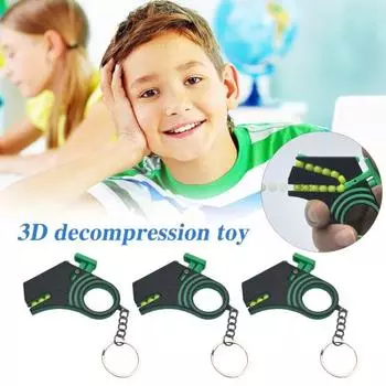 3D-печатный шутер-спиннер с брелком для снятия стресса и тревожности, мини-мяч