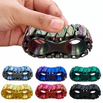 3D-печатный танковый трек-гироскоп, снятие стресса, тревожности, гусеницы, трек-шестерня, гироскоп для детей, подростков, взрослых, спиннер для пальцев, сенсорная игрушка