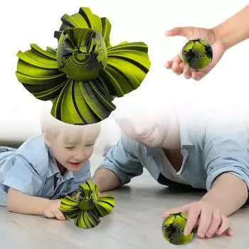 3D-печатный вращающийся мяч-шестеренка, игрушка для снятия стресса, деформирующийся мяч-шестеренка, уникальная настольная игрушка, подарок для детей и взрослых