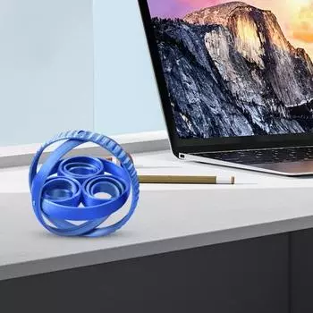 3D-печатный вращающийся шестеренчатый мяч для снятия стресса и беспокойства, портативный дорожный спиннер-кольцо для детей, подростков, взрослых, спиральная шестеренка, сфера, игрушка, подарок на день рождения