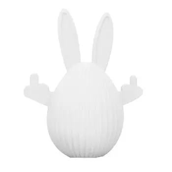 3D-печатный забавный кролик, креативные и интересные украшения One Size белый