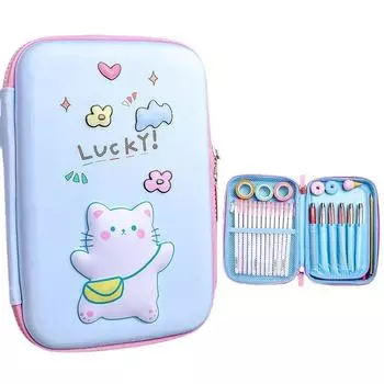 3D-пенал для учащихся начальной школы KBX-7065 синий