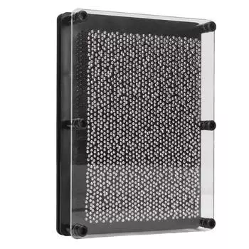 3D Pin Art Board Toy Hand Sensory Silver Big Size 3D Pin Sculpture Board для детей и взрослых