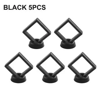 3D плавающая рамка-дисплей 5/10 шт многоцелевой ящик для хранения Black 5PCS